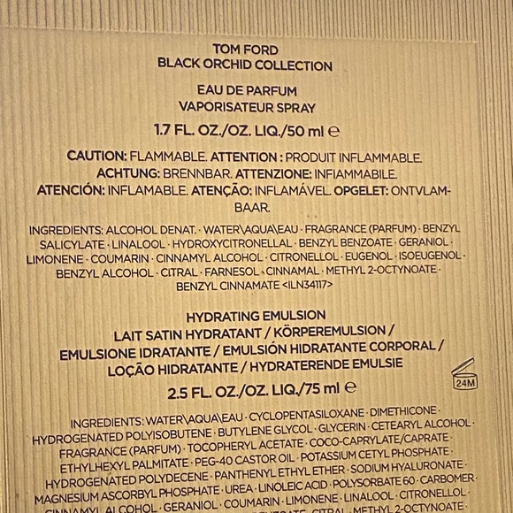 Tom Ford Black and Gold  Duo Set Exclusive Set - Picture 6 of 8